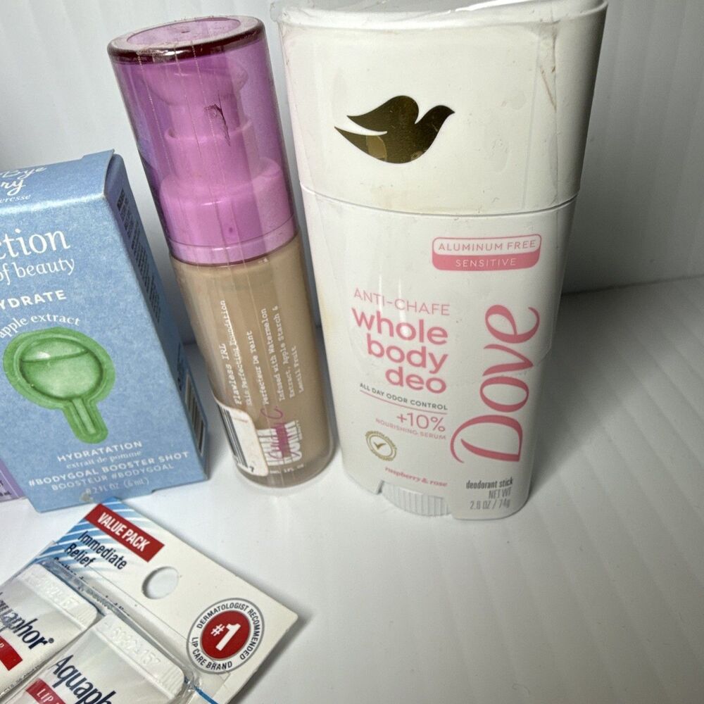 Dove Whole Body Deo Raspberry & Rose + Aquaphor Lip Repair 2-Pack 7pcBeauty Lot - Picture 4 of 16